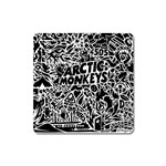 Arctic Monkeys Digital Wallpaper Pattern No People Creativity Square Magnet Front