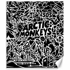 Arctic Monkeys Digital Wallpaper Pattern No People Creativity Canvas 20  X 24  by Sudhe