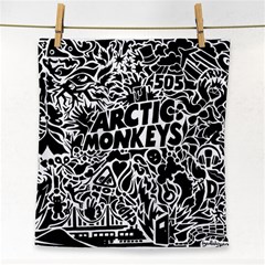 Arctic Monkeys Digital Wallpaper Pattern No People Creativity Face Towel by Sudhe