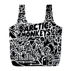 Arctic Monkeys Digital Wallpaper Pattern No People Creativity Full Print Recycle Bag (l) by Sudhe