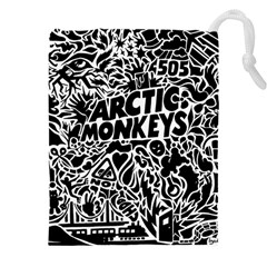 Arctic Monkeys Digital Wallpaper Pattern No People Creativity Drawstring Pouch (5xl) by Sudhe