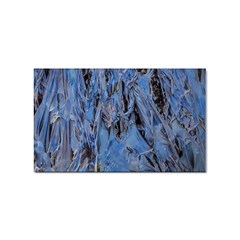 Blue Abstract Texture Print Sticker Rectangular (10 Pack) by dflcprintsclothing