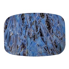 Blue Abstract Texture Print Mini Square Pill Box by dflcprintsclothing