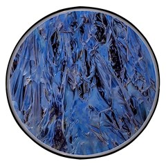 Blue Abstract Texture Print Wireless Fast Charger(black) by dflcprintsclothing