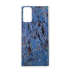 Blue Abstract Texture Print Samsung Galaxy Note 20 Tpu Uv Case by dflcprintsclothing