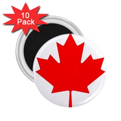 Canada Flag Canadian Flag View 2 25  Magnets (10 Pack) 