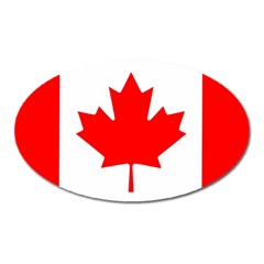 Canada Flag Canadian Flag View Oval Magnet by Ravend