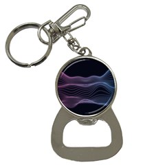 Abstract Wave Digital Design Space Energy Fractal Bottle Opener Key Chain