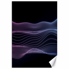 Abstract Wave Digital Design Space Energy Fractal Canvas 12  X 18 