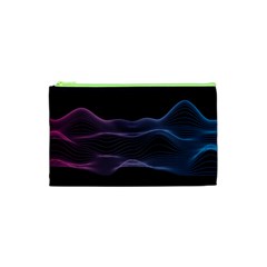 Abstract Wave Digital Design Space Energy Fractal Cosmetic Bag (xs)