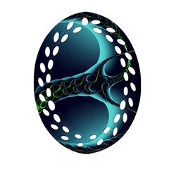 Fractal Abstract Art Artwork Design Wallpaper Ornament (oval Filigree)