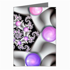 Background Fractal Annotation Sample Fantasy Greeting Cards (pkg Of 8)