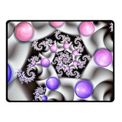 Background Fractal Annotation Sample Fantasy One Side Fleece Blanket (small)