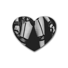 Bdsm Erotic Concept Graphic Poster Rubber Heart Coaster (4 Pack) by dflcprintsclothing