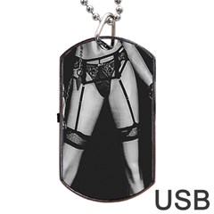 Bdsm Erotic Concept Graphic Poster Dog Tag Usb Flash (two Sides) by dflcprintsclothing