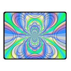 Fractal Geometry Mathematics Gradient Ovals Math Fleece Blanket (small) by Ravend