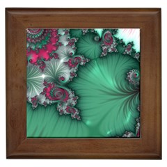 Fractal Spiral Template Abstract Background Design Framed Tile