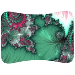 Fractal Spiral Template Abstract Background Design Velour Seat Head Rest Cushion