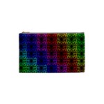 Rainbow Grid Form Abstract Background Graphic Cosmetic Bag (Small) Front