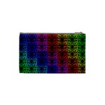 Rainbow Grid Form Abstract Background Graphic Cosmetic Bag (Small) Back