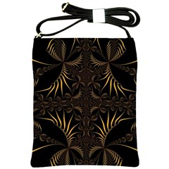 Fractal Symmetry Symmetrical Art Artwork Shoulder Sling Bag by Ravend