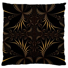 Fractal Symmetry Symmetrical Art Artwork Large Cushion Case (one Side) by Ravend