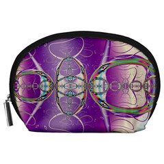 Abstract Colorful Art Pattern Design Fractal Accessory Pouch (large)