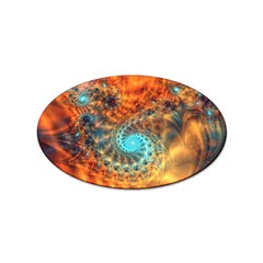 Fractal Math Abstract Mysterious Mystery Vortex Sticker Oval (100 Pack)