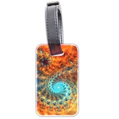 Fractal Math Abstract Mysterious Mystery Vortex Luggage Tag (two Sides)