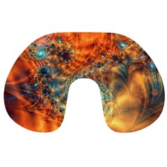 Fractal Math Abstract Mysterious Mystery Vortex Travel Neck Pillow