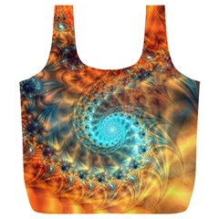 Fractal Math Abstract Mysterious Mystery Vortex Full Print Recycle Bag (xxxl)