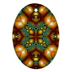 Background Abstract Fractal Annotation Texture Oval Ornament (two Sides)