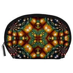 Background Abstract Fractal Annotation Texture Accessory Pouch (large)