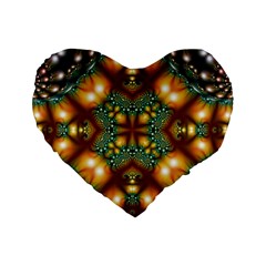 Background Abstract Fractal Annotation Texture Standard 16  Premium Flano Heart Shape Cushions