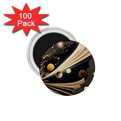 Space Futuristic Technology Digital Ai Generated 1.75  Magnets (100 pack) 