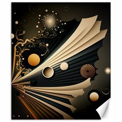 Space Futuristic Technology Digital Ai Generated Canvas 20  x 24 