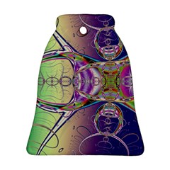 Fractal Abstract Digital Art Art Colorful Bell Ornament (two Sides) by Ravend