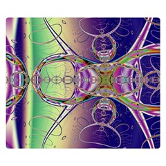 Fractal Abstract Digital Art Art Colorful Premium Plush Fleece Blanket (small)