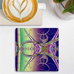 Fractal Abstract Digital Art Art Colorful Uv Print Square Tile Coaster 