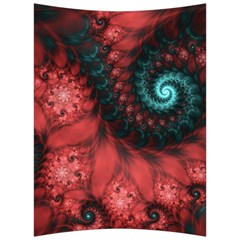 Fractal Spiral Vortex Pattern Art Digital Back Support Cushion by Ravend