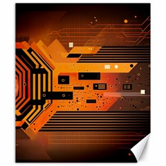 Technology Design Tech Computer Future Business Canvas 20  X 24  by Ravend