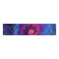 Fractal Fractals Spiral Vortex Blue Dark Art Velvet Scrunchie by Ravend