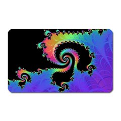 Fractal Spiral Vortex Swirl Whirlpool Math Magnet (rectangular) by Ravend