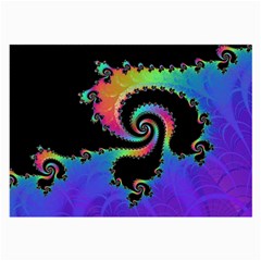 Fractal Spiral Vortex Swirl Whirlpool Math Large Glasses Cloth by Ravend