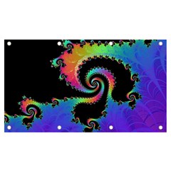 Fractal Spiral Vortex Swirl Whirlpool Math Banner And Sign 7  X 4  by Ravend