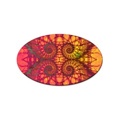 Art Pattern Fractal Design Abstract Artwork Sticker Oval (10 Pack) by Ravend