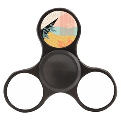 Leaves Pattern Design Colorful Decorative Texture Finger Spinner