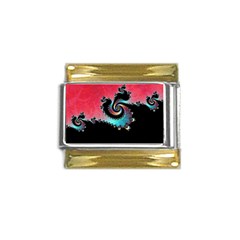 Fractals Abstract Art Digital Art Abstract Art Gold Trim Italian Charm (9mm) by Ravend