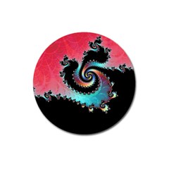 Fractals Abstract Art Digital Art Abstract Art Magnet 3  (round)