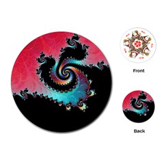 Fractals Abstract Art Digital Art Abstract Art Playing Cards Single Design (round)